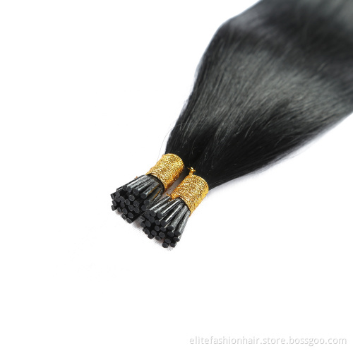 Raw Human I Tip Extensions Brazilian Virgin Cuticle Aligned 100% Human Remy Hair I Tip Double Drawn Hair Extensions